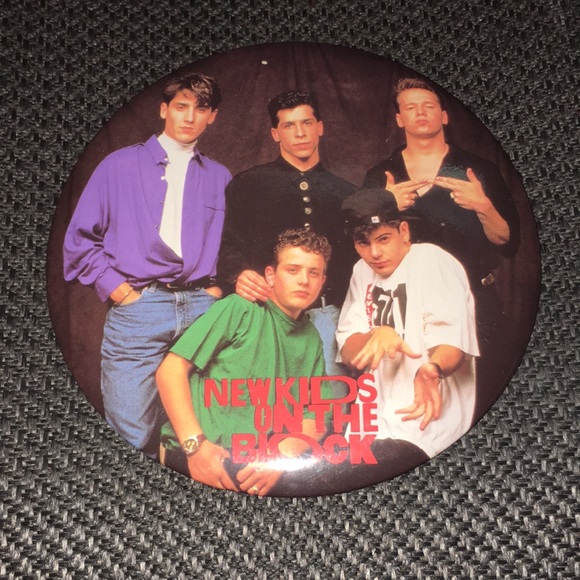 Big Step Productions Other - VINTAGE New Kids on the Block Extra Large Button